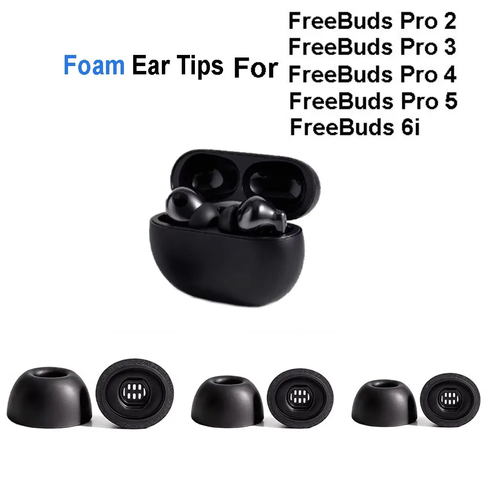 Memory-Schaum-Ohrstöpsel für Huawei FreeBuds Pro 4 / Pro 5 / Pro 3 / Pro 2 / 6i Ohrstöpsel Ohrpolster Kopfhörer-Zubehör