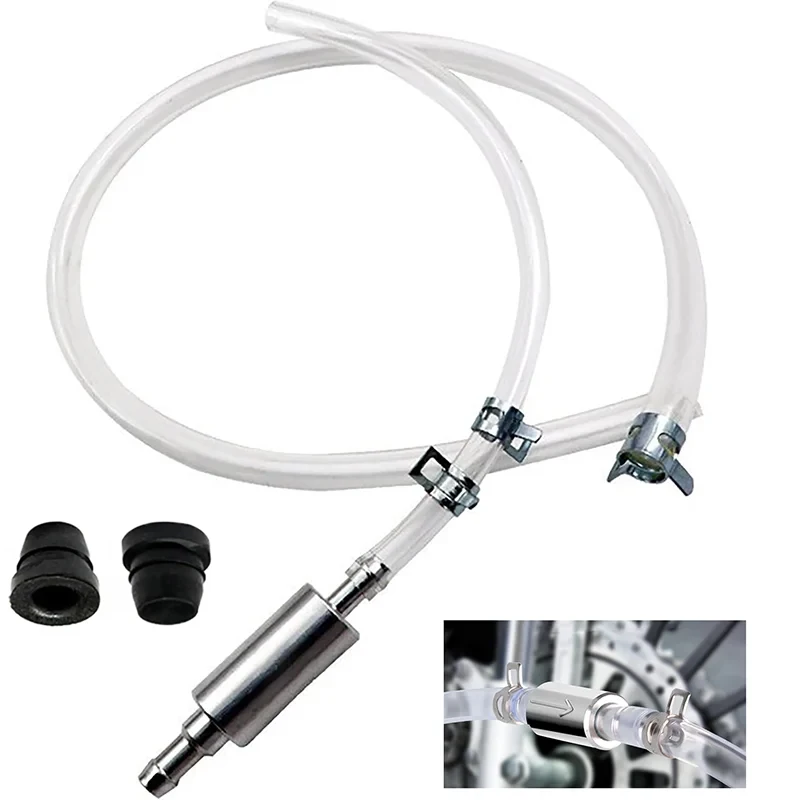 1PCS Bremsflüssigkeitsentlüftungsschlauch mit Einweg-Rückschlagventil Auto Auto Fahrzeug Motorrad Bremse Kupplung Entlüftungsschlauch Rohr Kit