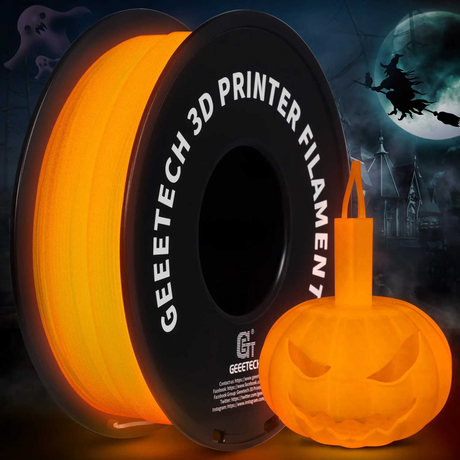 GEEETECH Luminous PLA Filament for 3D Printer 1.75mm 1kg Glow in the Dark Plastic PLA 3D Printing Materials Wholesale