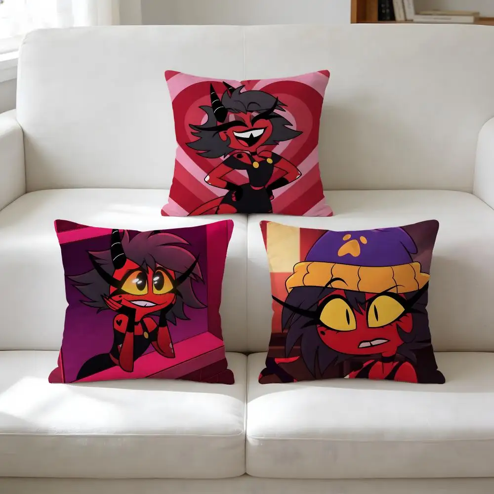 Millie H-helluva Boss Cushion Cover Breathable Short Plush Pillow Case Wrinkle-Resistant Machine-Washable For Easy Care