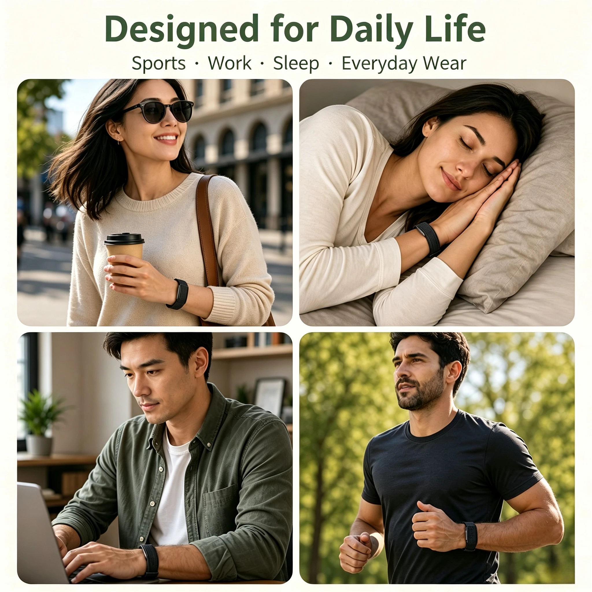 Applicable to Hume Band 2.0 Nylon Woven Hook-and-Loop Breathable Sport Replacement Wristband Fitness Tracker