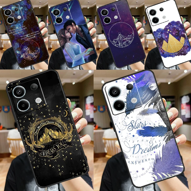 A Court Of Mist And Fury Case For Xiaomi Redmi Note 11 9 10 12 13 Pro Plus 9S 10S 11S 12S Remdi 13 12 C 9C 10C Cover