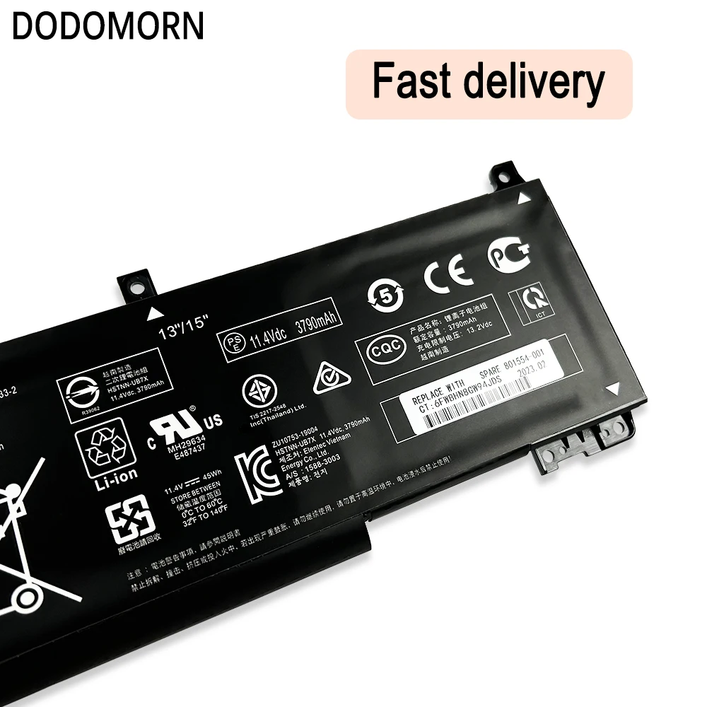 DODOMORN 100% جديد RH03XL بطارية ل HP ProBook 430 440 445 450 630 640 650 G8 Zhan 66 Pro A 14 G4 سلسلة HSTNN-IB9P HSTNN-OB1T