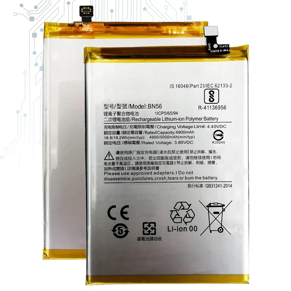 BN56 Replacement Battery Xiaomi POCO M2 Pro M2pro For Redmi 9A 9C 5000Mah