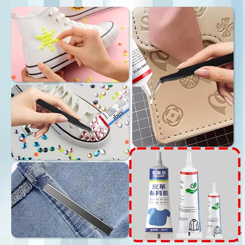 Quick Dry Fabric Glue 15/60ml Versatile Patching Adhesive for Clothing Textiles Waterproof Seam Repair Agent