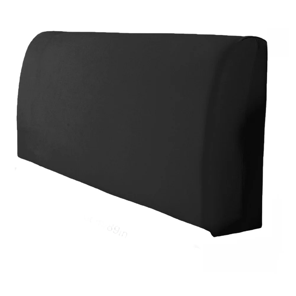 WaterFor Stretch Headboard Cover Black 226cm Long x 31cm Wide x 74cm High 210D Oxford Cloth for Dust Protection