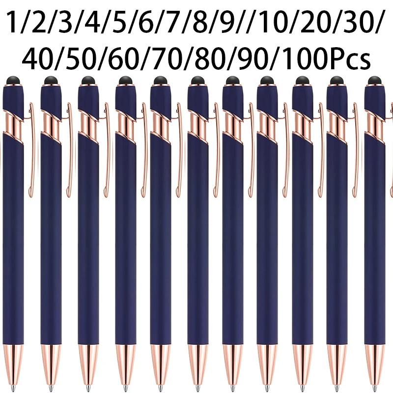금속 클릭 펜 볼펜, 볼 스타일러스, 1-100 개