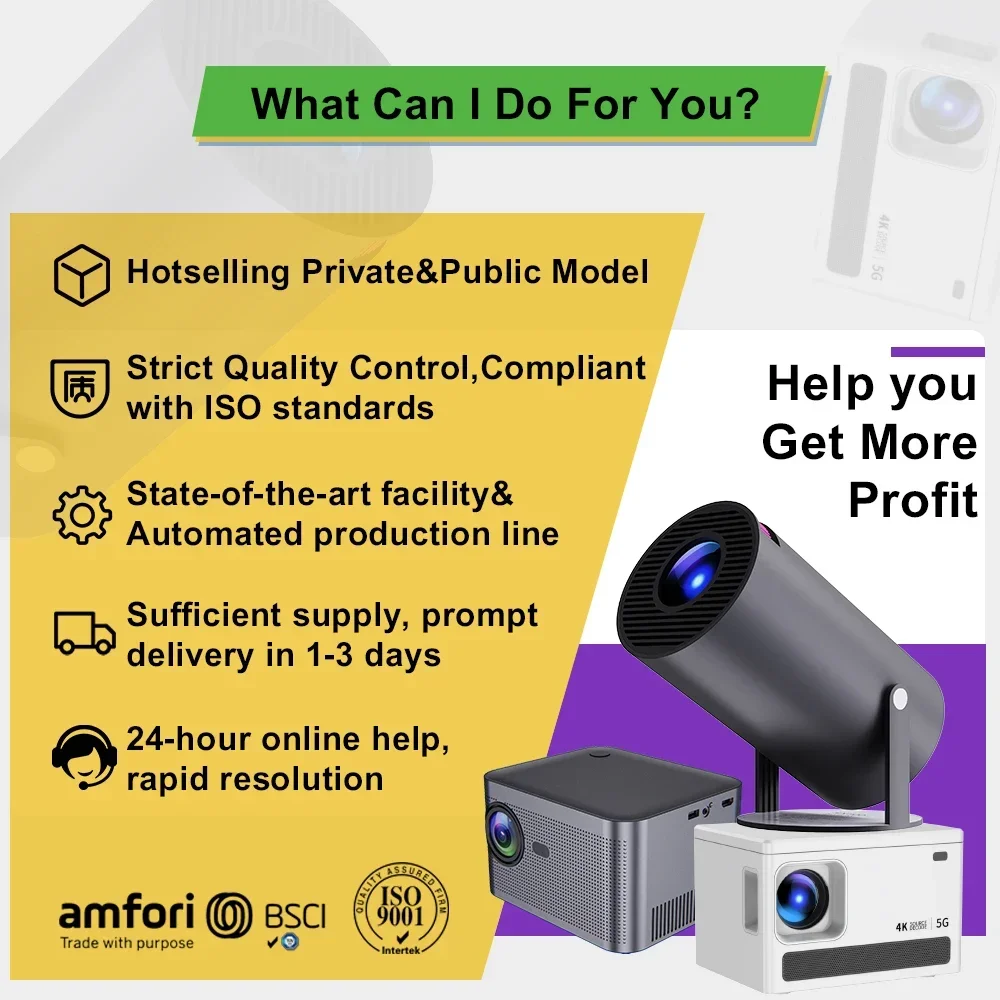 High Brightness Projector 1080p Bright Picture Clearly Visible Projector 4k High Definition