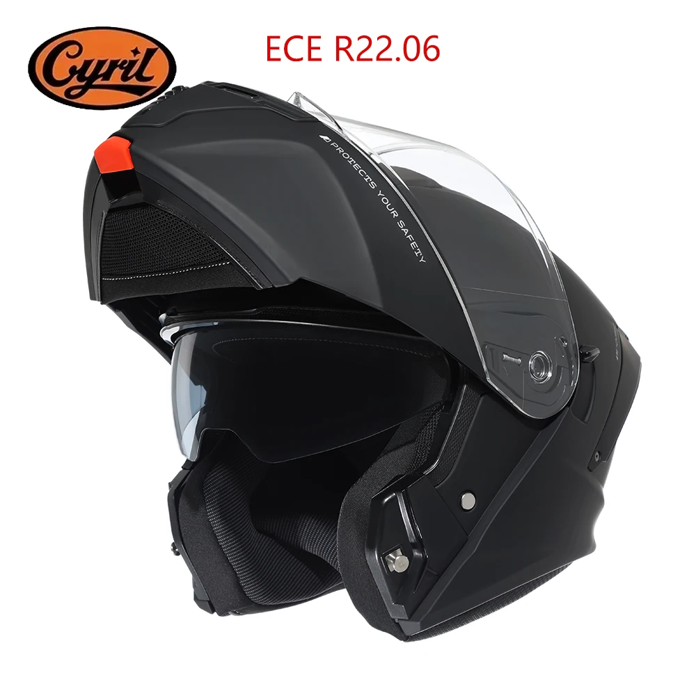 CYRIL Folding Helmet for Man and Women Modular Electric Scooter Motorcycle Helmet Approved ECE 22.06