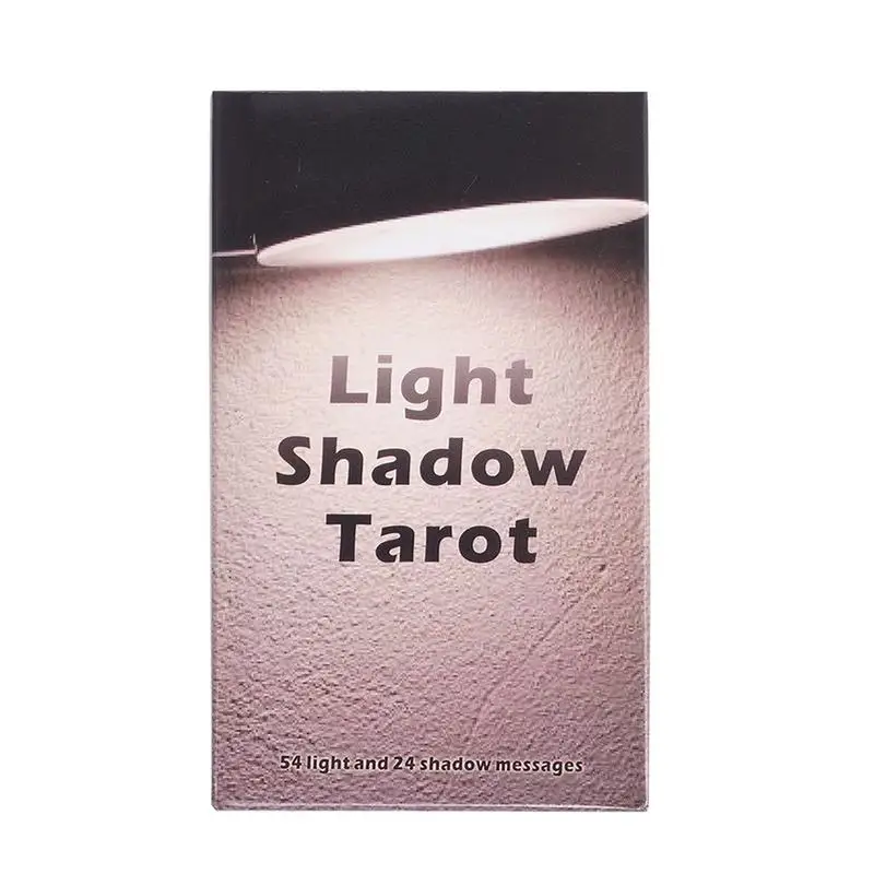 78 Cards Tarot Light Shadow Tarot Deck Divination Fate Tarot Oracle Cards Party Entertainment Board Game cards