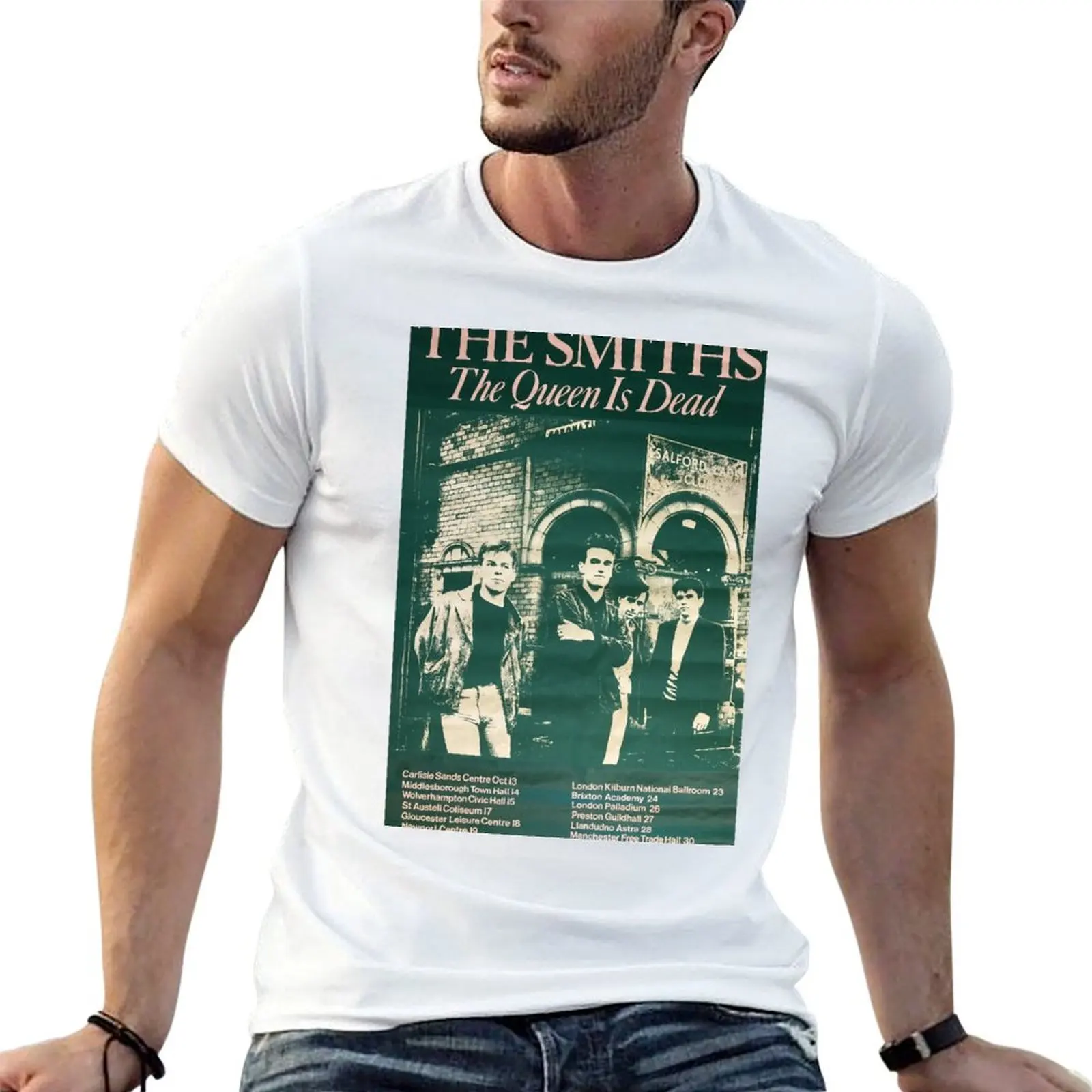 

The Queen Is Dead Vintage Poster T-Shirt t shirts for man pack white cotton t shirt man man t shirts graphic T-shirt
