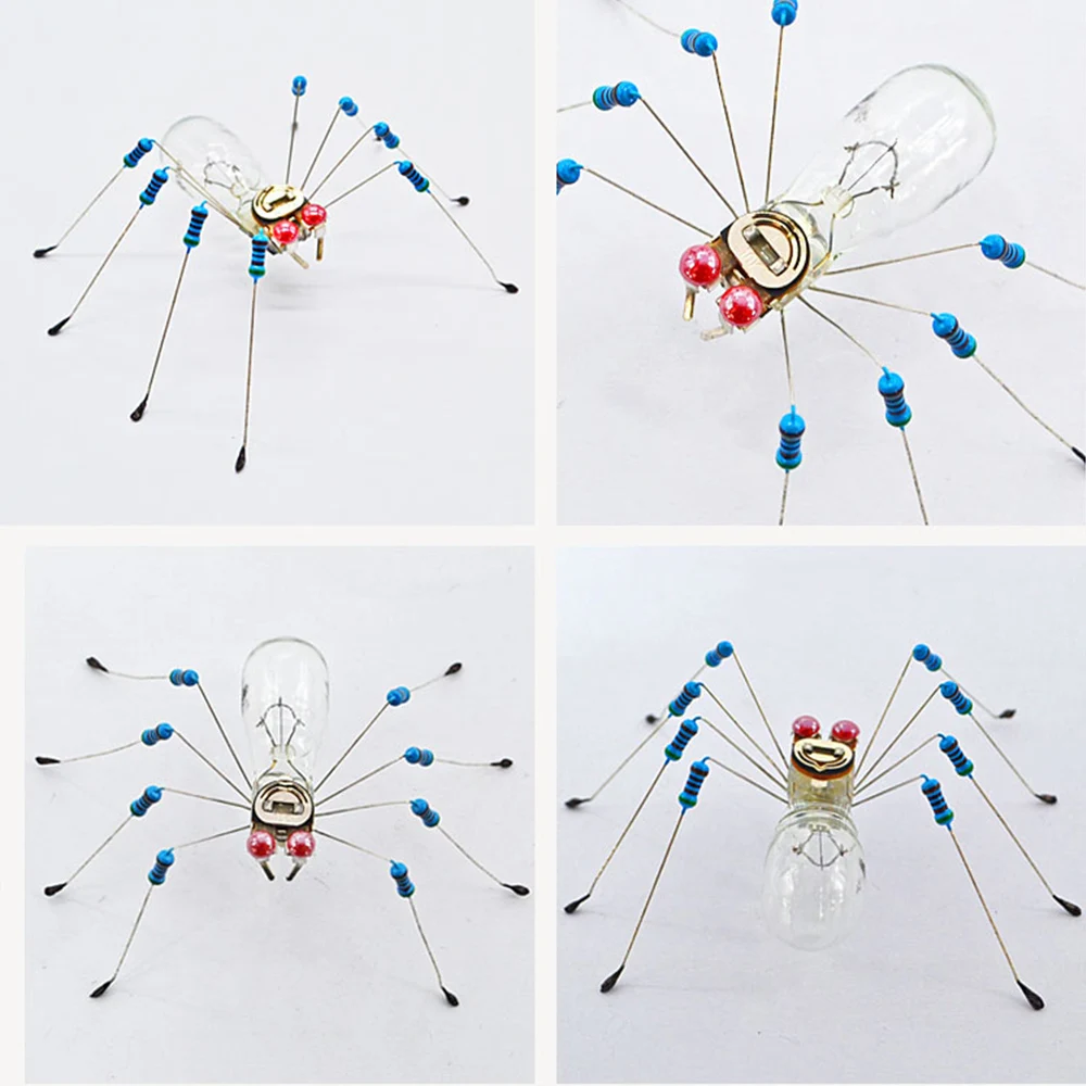 Modello di ragno Macchinari in metallo Puzzle Giocattoli scientifici per bambini Kit di apprendimento tecnologico STEM fai-da-te Giocattoli educativi