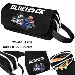 Anime Blue Lock High-Capacity Pencil Case Cartoon Pen Box Storage Make Up Cosmetic Bag Student School Office Pen Bag