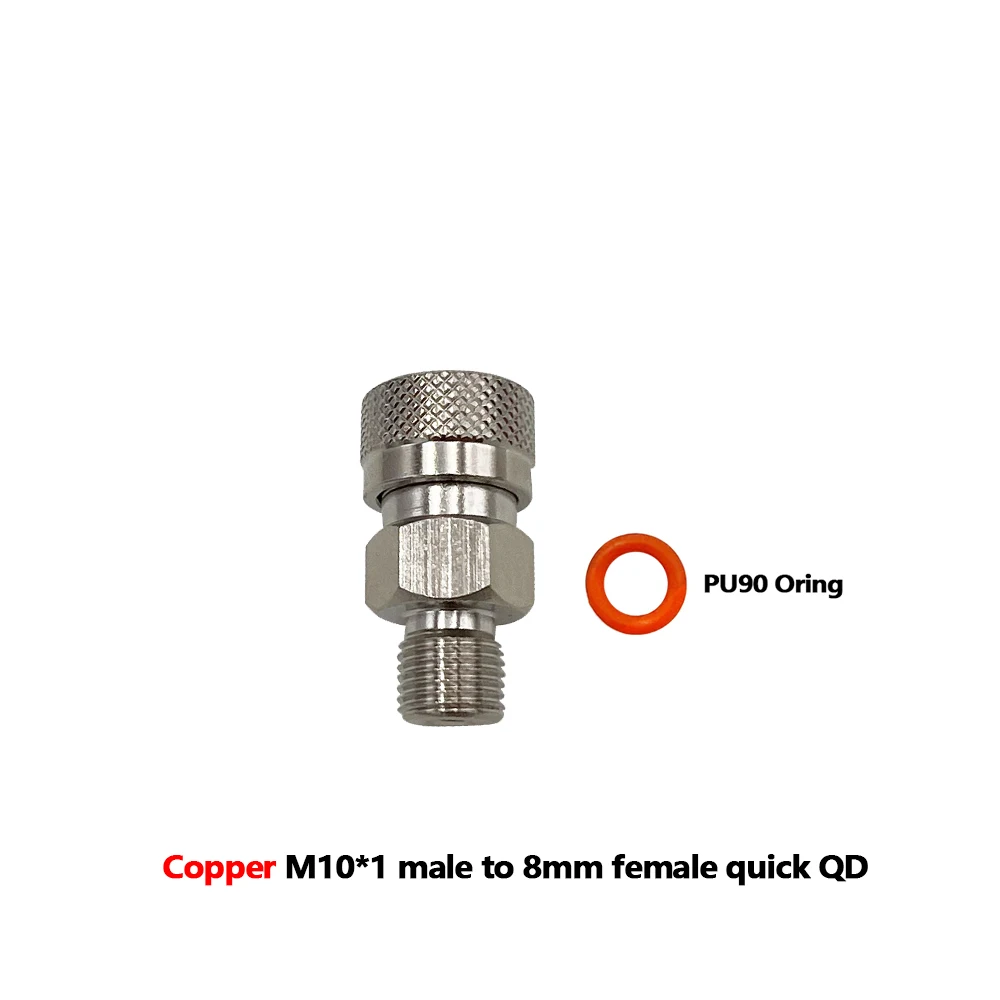 Hpa Luft CO2 Gas Schnell kupplung qc02 1/8npt 1/8bsp m10 g1/8 "Füll nippel Stecker Buchse Adapter 8mm Koppler, 3/8-24unf