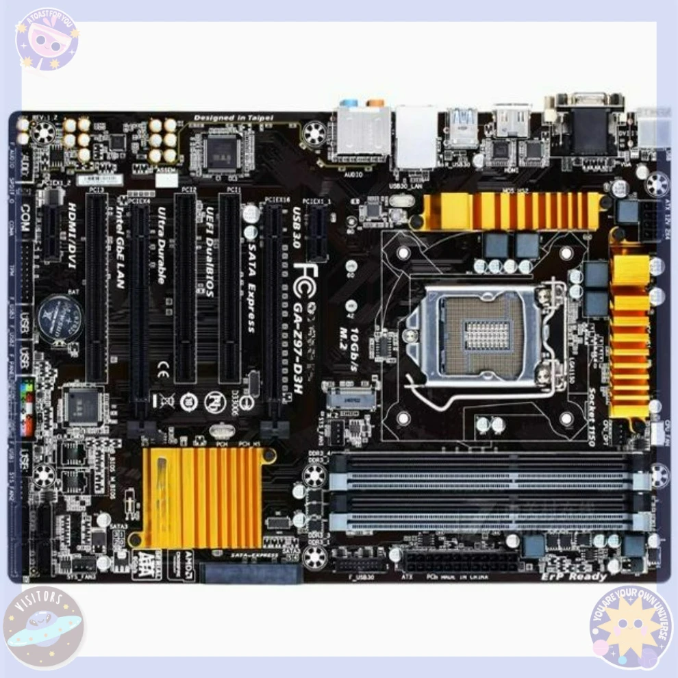 

For Gigabyte ASUS H81 B85 main board Z87 Z97 large board LGA1150 pins, desktop computer main board(store code 0380)