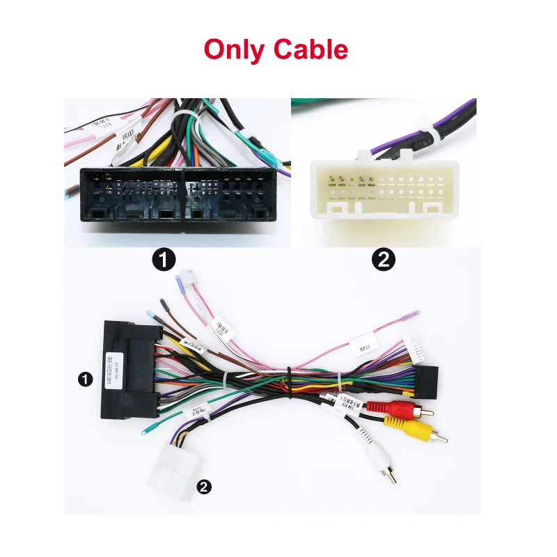 Android Car Radio Cable with CAN Bus Box Adapter Wiring Harness Power Connector Socket For Kia Accent K5 2011-2015