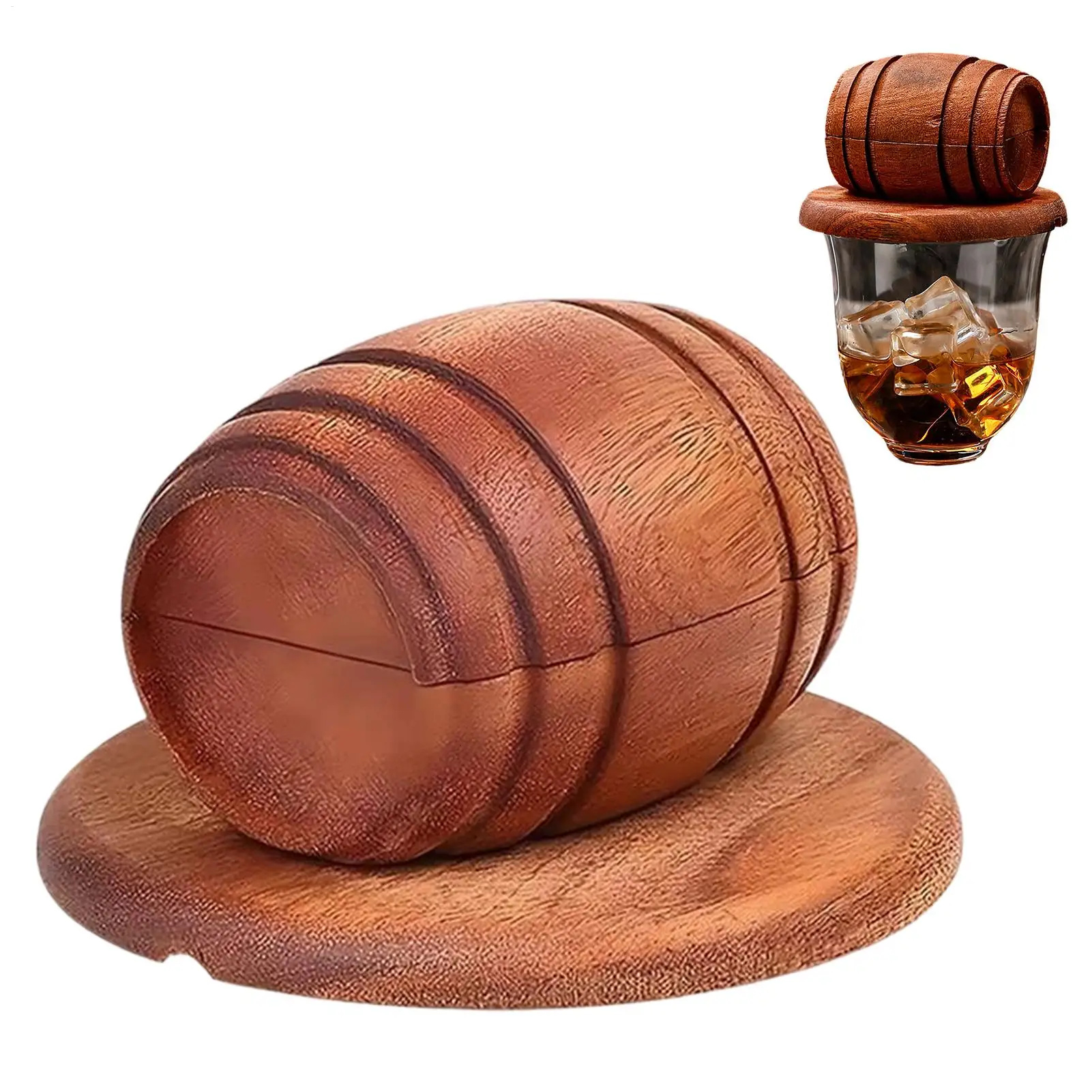 Whiskey Smoker Wooden Spirits Infuser Bar Tool Whiskey Cocktail Smoker for Men Dad Husband Father Boyfriend Him Family Friends