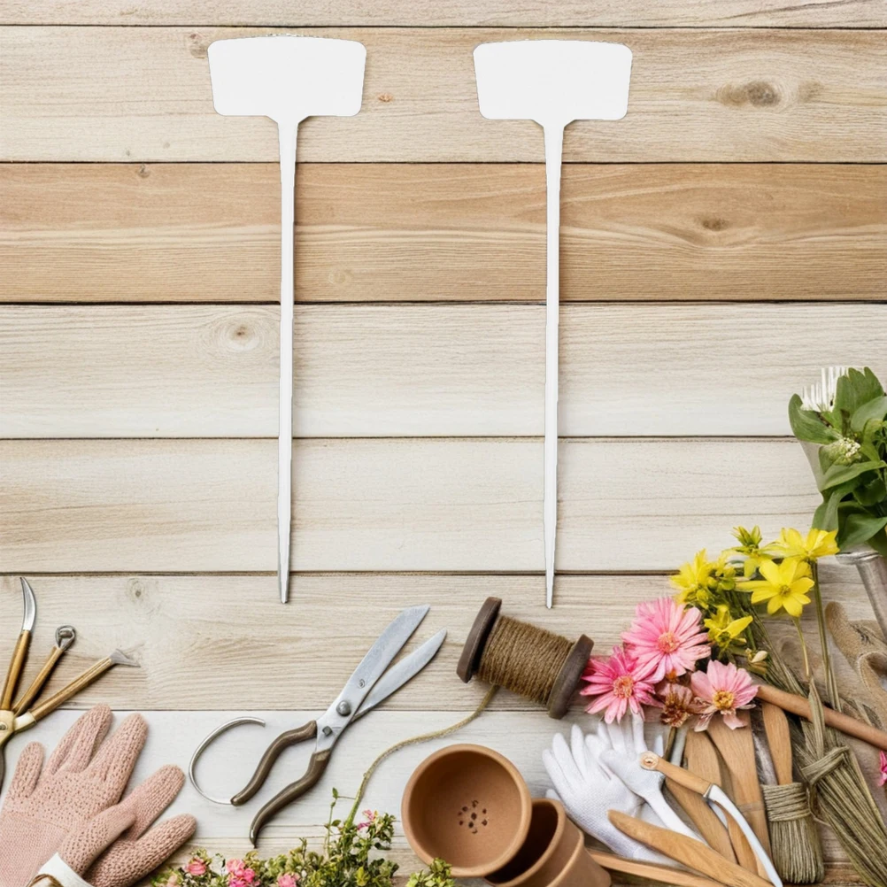 

20 Pcs Gardening Signage Flower Name Tags Label Decorative Signboards Plastic Sticks