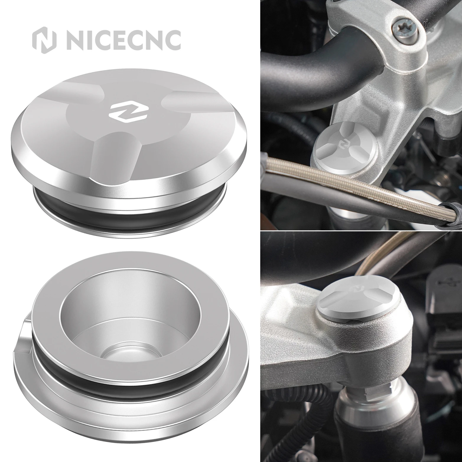 Motorcycle Fork Top Tube Cap Covers for BMW R1250GS 2019-2024 R1250GS Adventure 18-22 R1200GS/Adventure 14-18 R1200RT 19-22