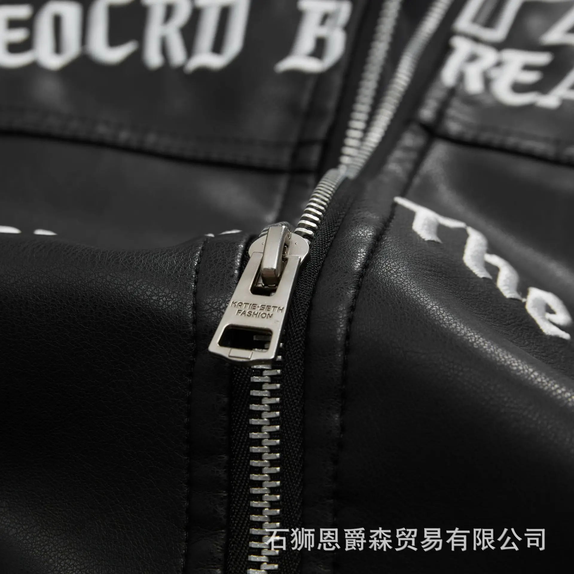 Spring Autumn Motorbike Jacket Man Stand Collar Leather Jackets Patchwork PU Leather Work Clothes Outdoor Motorcycle Riding Coat