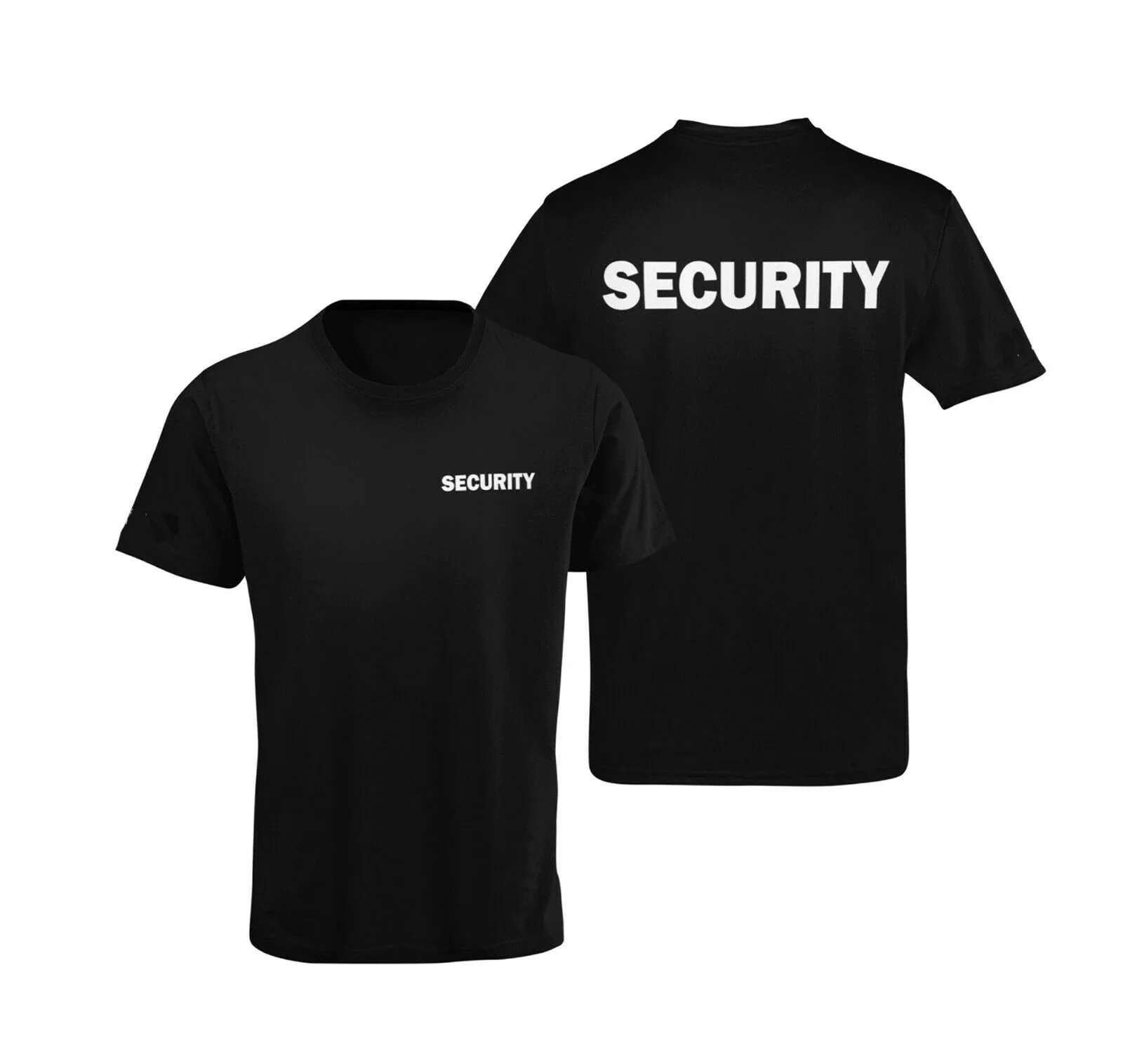 

Simple Letter Printed "Security" Uniform T-Shirt. Summer Cotton O-Neck Short Sleeve Unisex T Shirt New S-3XL