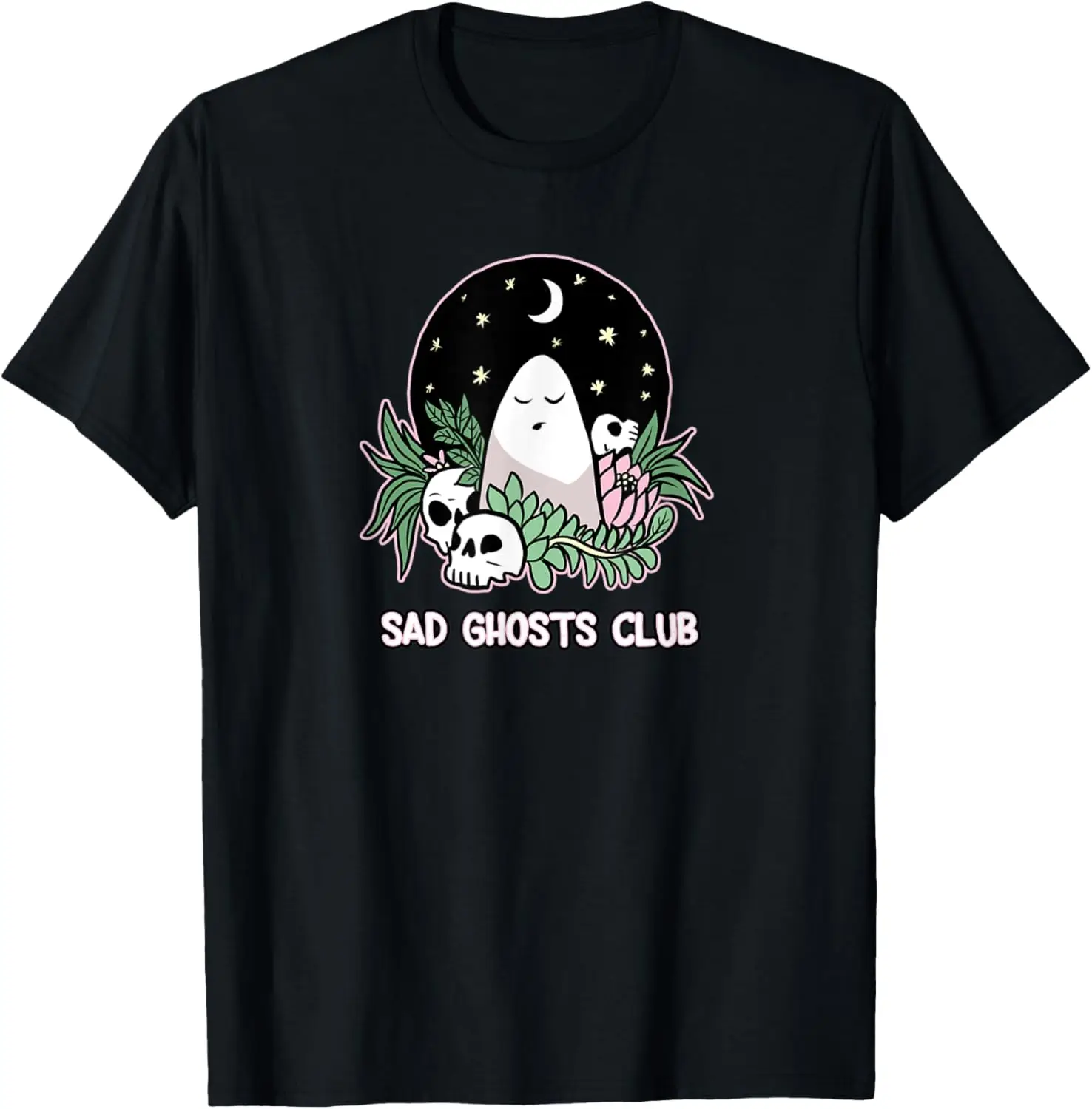 

Грустный клуб призраков - футболка с костюмом на Хэллоуин