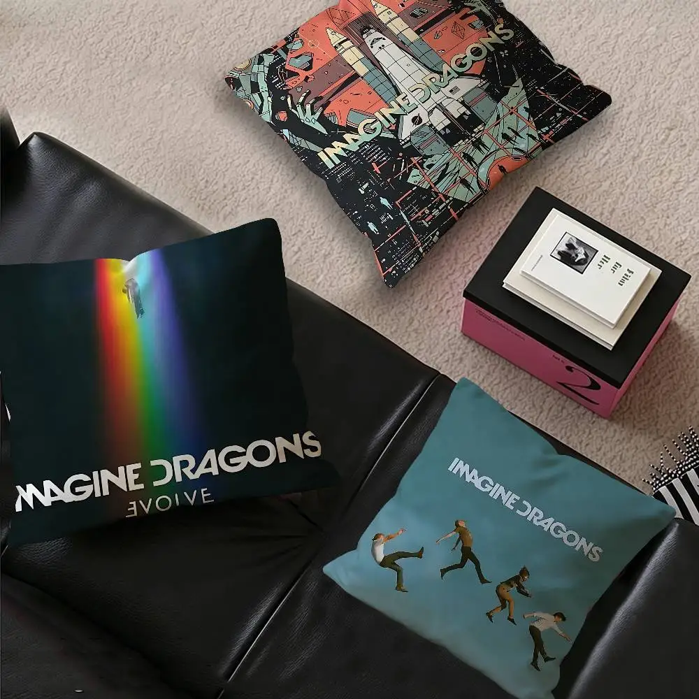 Rock Band Imagine Dragons Cushion Cover Decorative Pillow Sofa Home Decor case pillow cases
