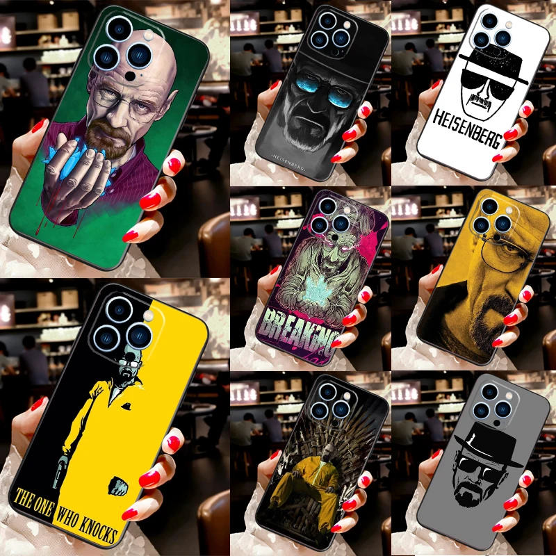 Heisenberg Breaking Bad Case For iPhone 15 Pro 16 Pro 11 14 Pro Max 12 13 Mini XR 16 Plus 16e Back Cover Coque