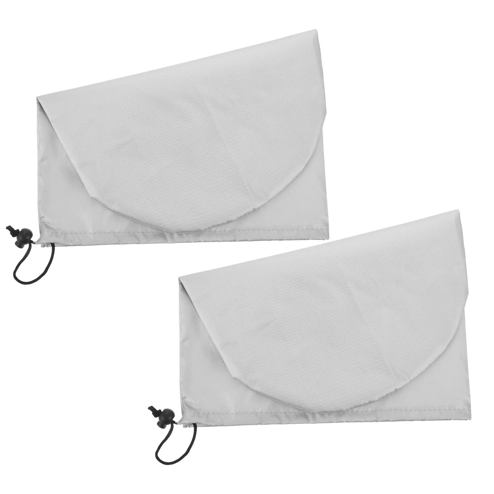 2Pcs Car Rear View Mirror Cover Silver-Coated Oxford Cloth Sun Rain Snow Protective Cover Universal Fit for Left Right Side