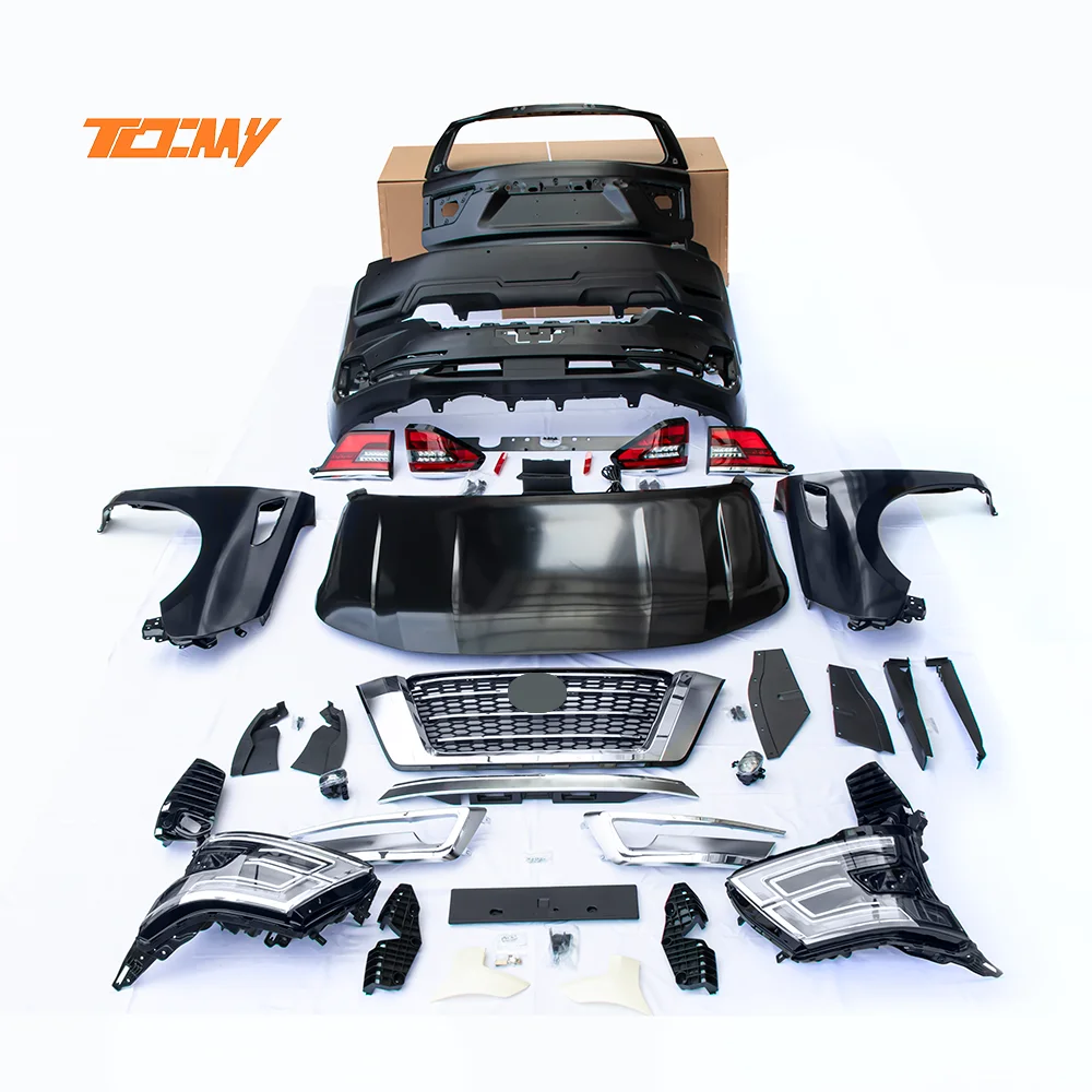 for TDCMY Full Body Kit IncludingHeadlights/bumper/grille/Hood/Fender/Tailgate Steel for Nissan Patrol Y62 2016-2019 Upgrade to