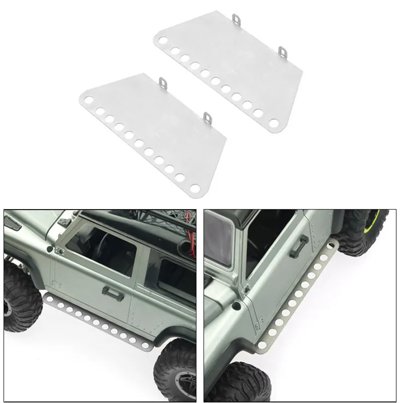 RC Crawler Upgrade Parts 1/12 Scale Custom‑Size Metal Chassis Armor Side Foot Pedal For MN D90 D91 MN98 MN99S Spare Accessories