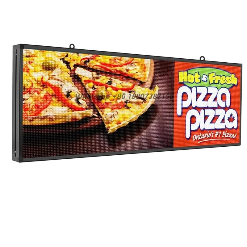 P5  Scrolling Sign 39x14 USB Programmable Full Color Scrolling  Display High Brightness Advertising Board
