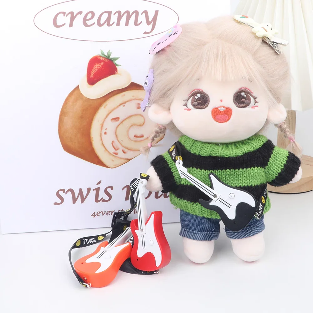 

20 см/15 см хлопковые аксессуары для кукол, гитара BJD кукла Ob11 для куклы Labubu, аксессуары для одежды, украшение
