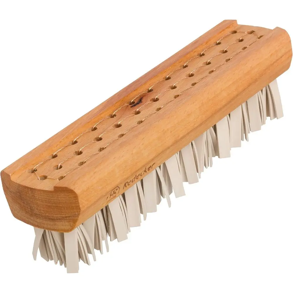 

Oiled Wood Natural Lint Brush, 7-1/4, Easy Clean Rubber Bristles, Hair Trapping, German Made
