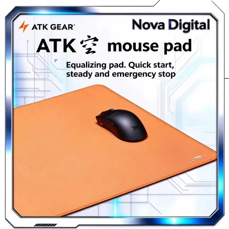 ATK Sky Balanced Esports Gaming Mouse Pad Orange Quick Start Steady Emergency Stop For PC FPS Gamer And Office Desk Setup