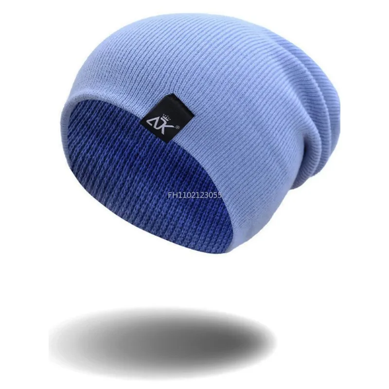 Beanies Men Winter Hat Women Knitted Hats for Men Cap Winter Beanie Caps Thick Warm Brimless Fleece Mens Cycling Warm Hat