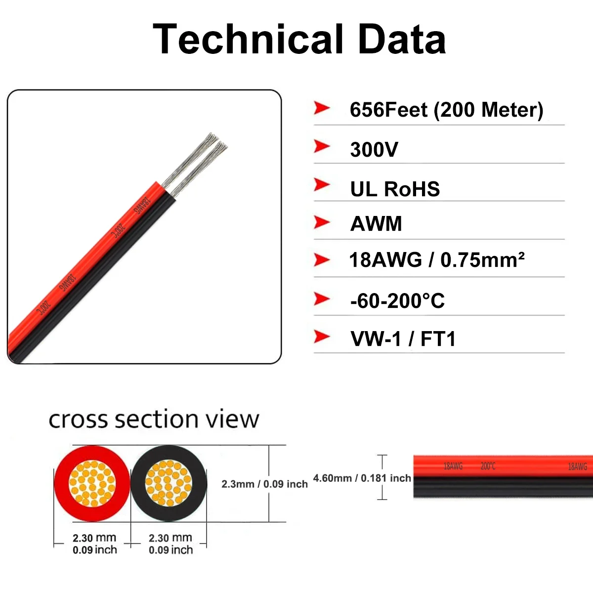 2Pin Heat Resistant Silicone Cable 22/20/18/16/14/12/10AWG Flexible Electrical Wire For Solar Panel Car Automotive Speaker
