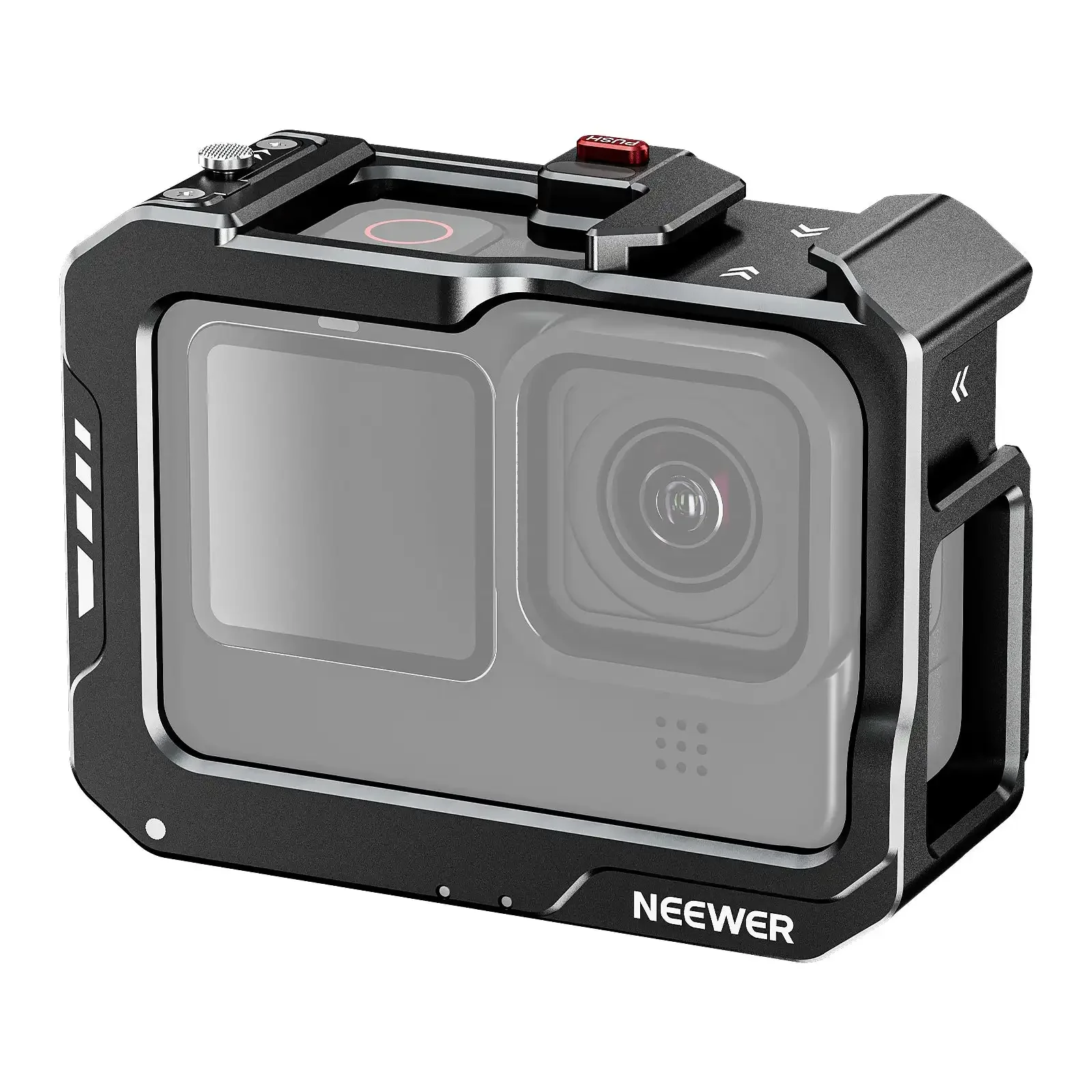 NEEWER AC008 Action Camera Cage Metal Video Rig Cage Protective Frame Housing Shell Case for GoPro Hero 12 11 10 9