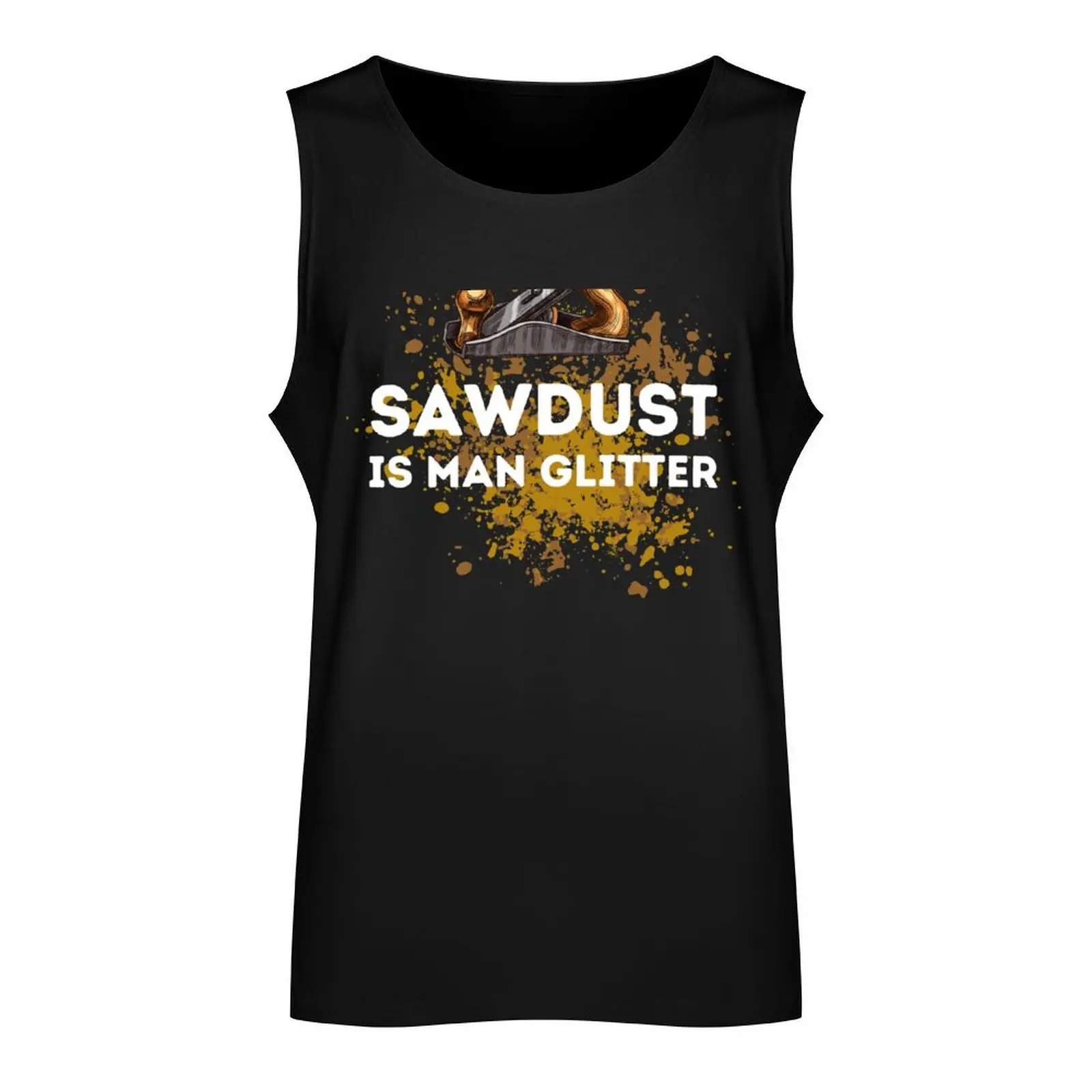 Sawdust Is Man Glitter Tank Top sleeveless Men's t-shirts basketball