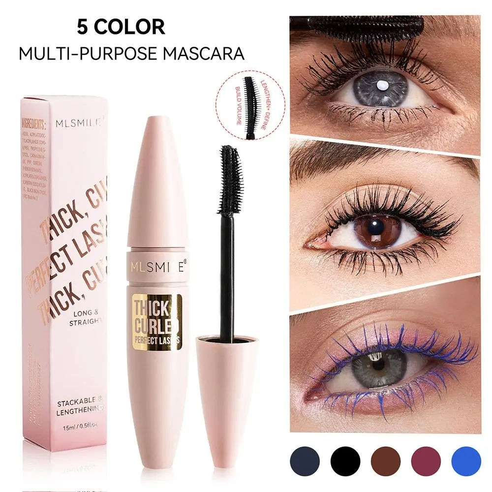 

2Pcs/Set Eyelash Extension Colorful Mascara Set Lengthening Thickening 4D Eyelash Mascara Curling Waterproof Waterproof Mascara