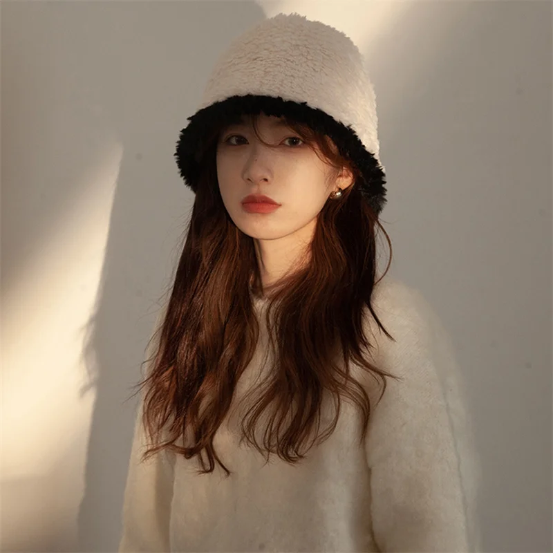 New Women's Fur Hat Russian Winter Warm Pot Hat Fashion Rex Rabbit Fur Knitted Hat Natural Soft Thickened Real Fur Hat