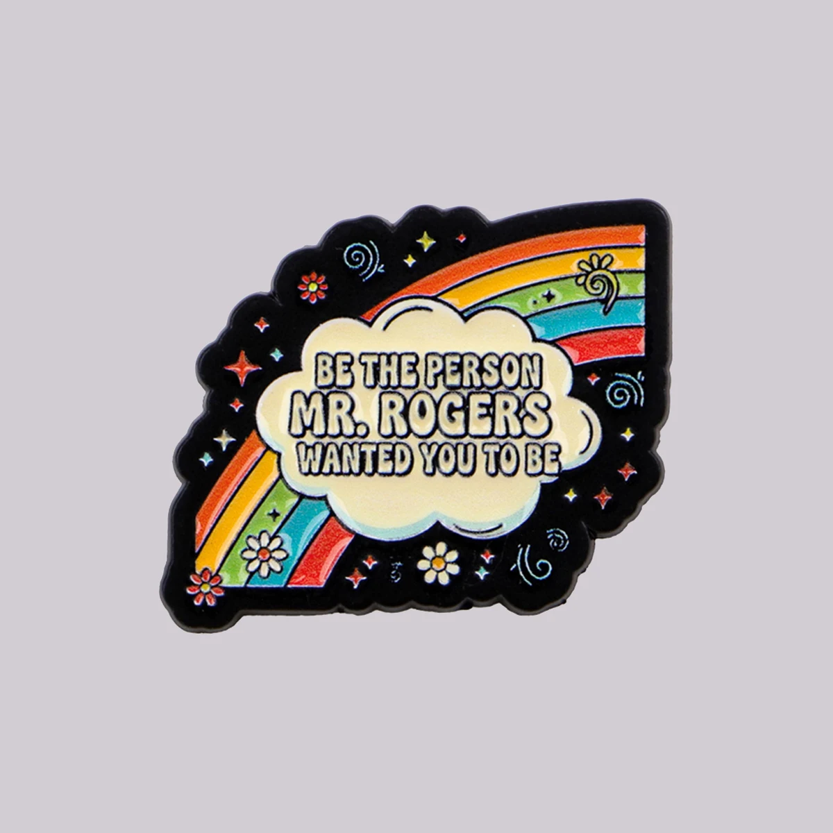 BE THE PERSON WANTED YOU TO BE Enamel Pin Rainbow Brooch Lapel Pins Badge on Backpack Clothing Accessories Fashion Jewelry Gifts