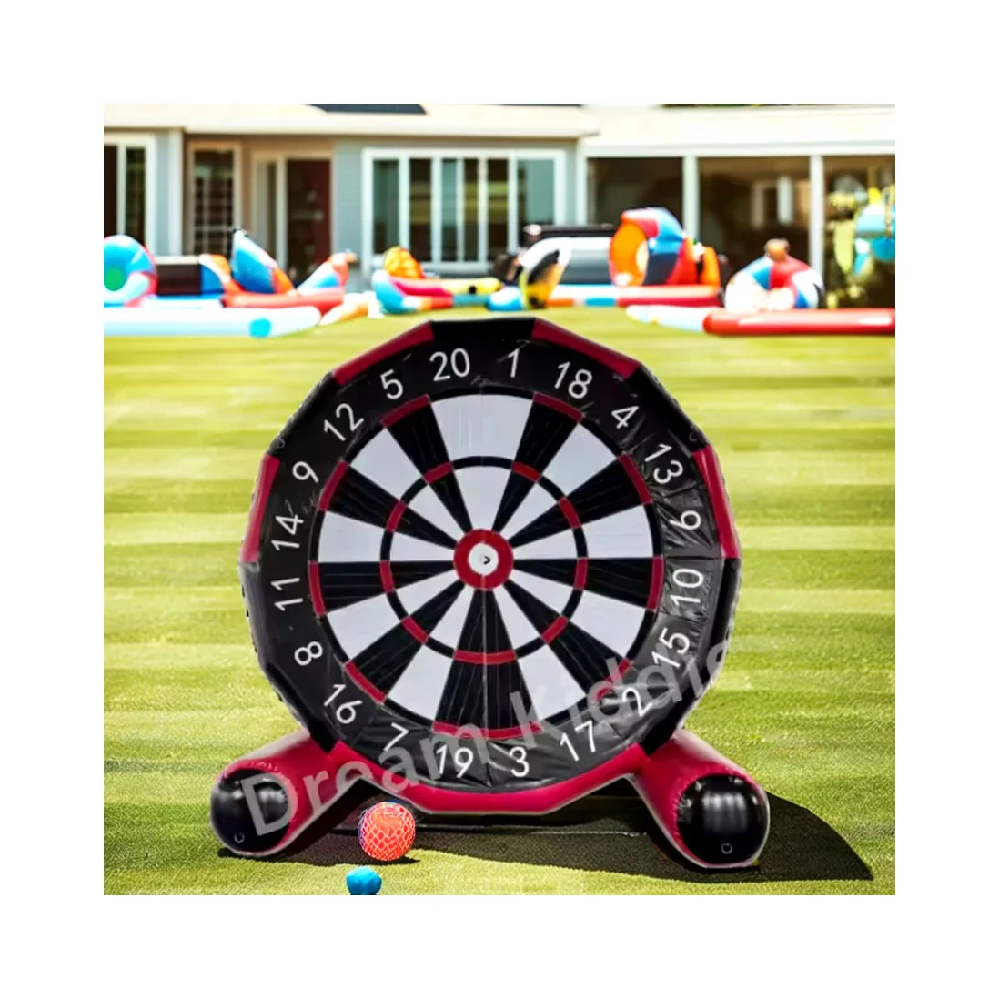 Large Inflatable Dart Board for Bouncy Shooting Football Kick Soccer Darts Fun Playground Toy and Castle Type Target