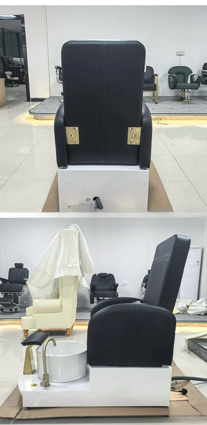 Postmodern Beauty Salon Multifunctional Beauty Foot Bath Massage Chair