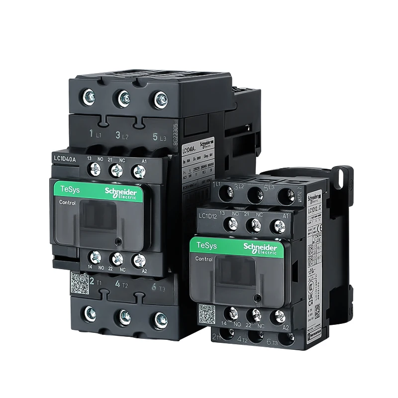 Black Schneider Electric AC Contactor LC1D 220V Single-Phase LC1D09M7C 18A 32A 50A Elevator Three-Phase AC380V 24V 220V 110V 48V