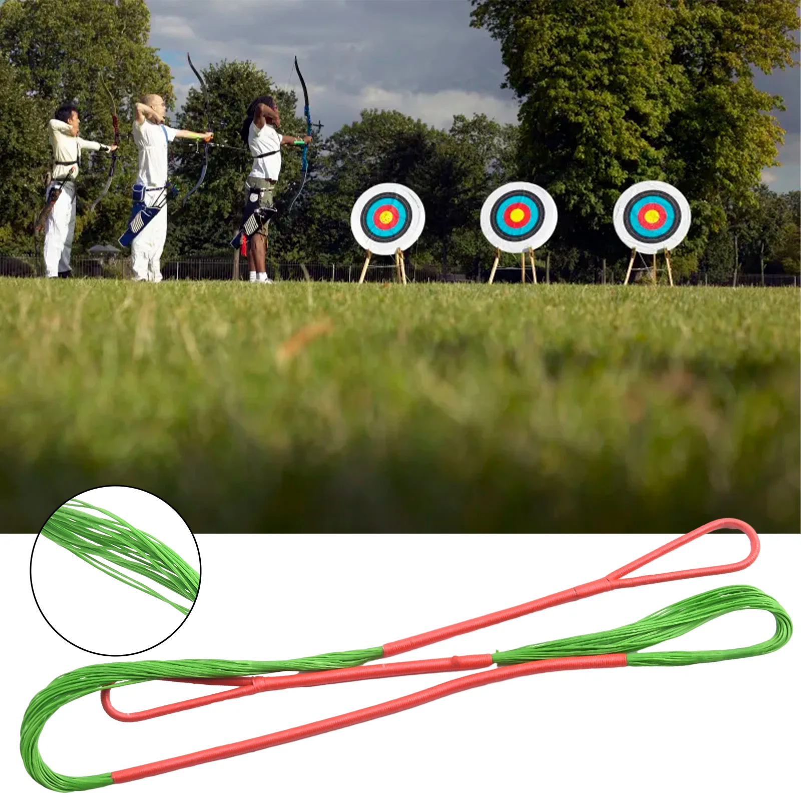 26 Inch Replacement String for CRS-004C Bow Using for Fast Flight Material with 28 Strand Layout for Consistent Draw Response