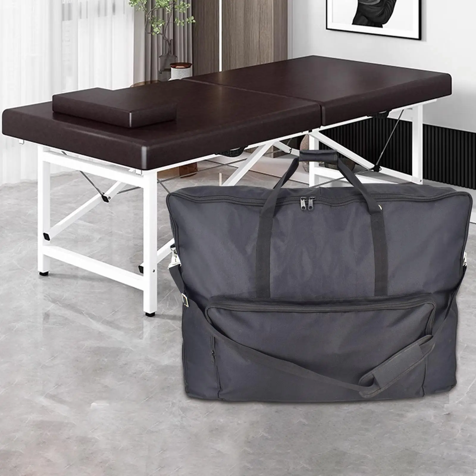 

Portable Massage Table Bag Soft Foldable Table Bag for Guesthouses Bathrooms