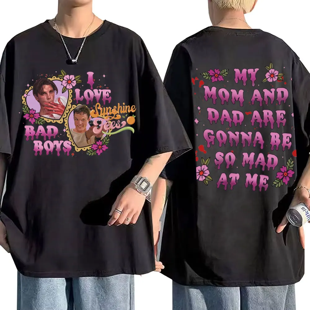 

Horror Movie Scream I Love Bad Boys Billy Loomis My Mom and Dad Are Gonna Be So Mad At Me T-shirt Men Retro Oversized T Shirts