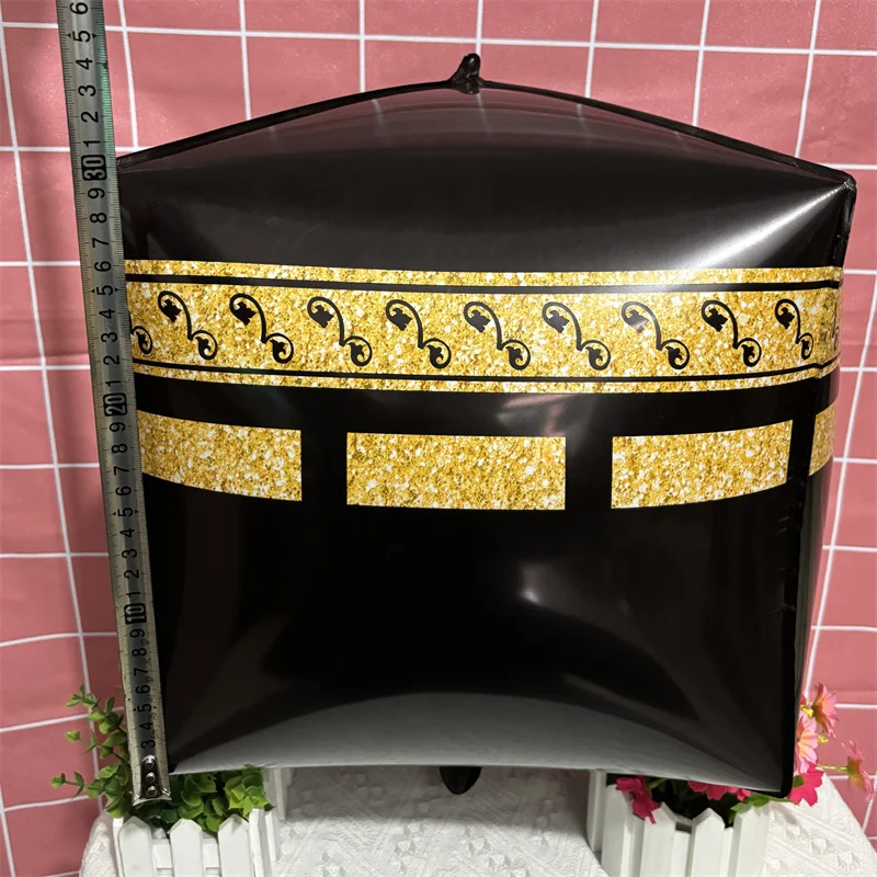 

1Pcs 24inch 4D Umrah Mubarak Foil Balloon Ramadan Kareem Decor Eid Mubarak Islamic Muslim Festival Party Inflate Balloon Supplie