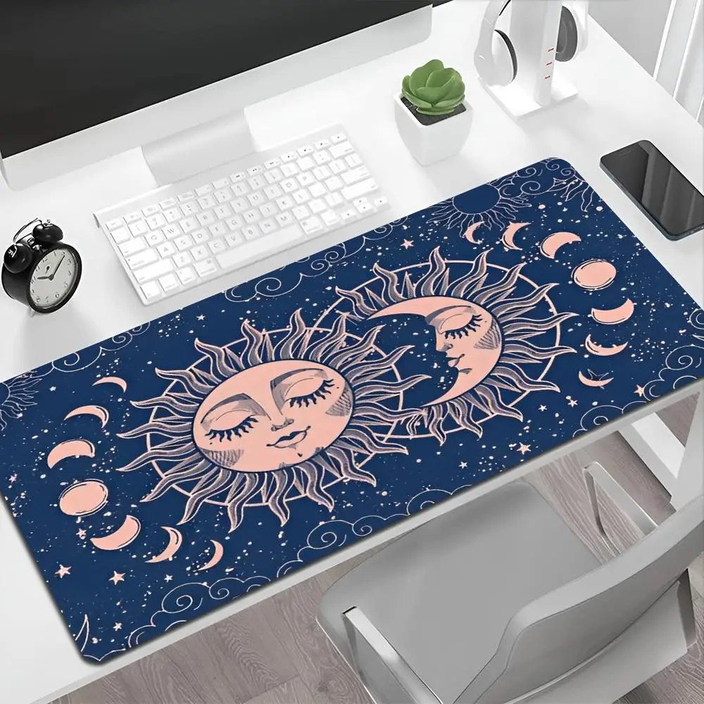 Tarot Bohemian Astrology Mouse Pad HD Printing Computer Gamers Locking Edge Non-slip Mause Pads XXL90x40cm Keyboard PC Desk Pad